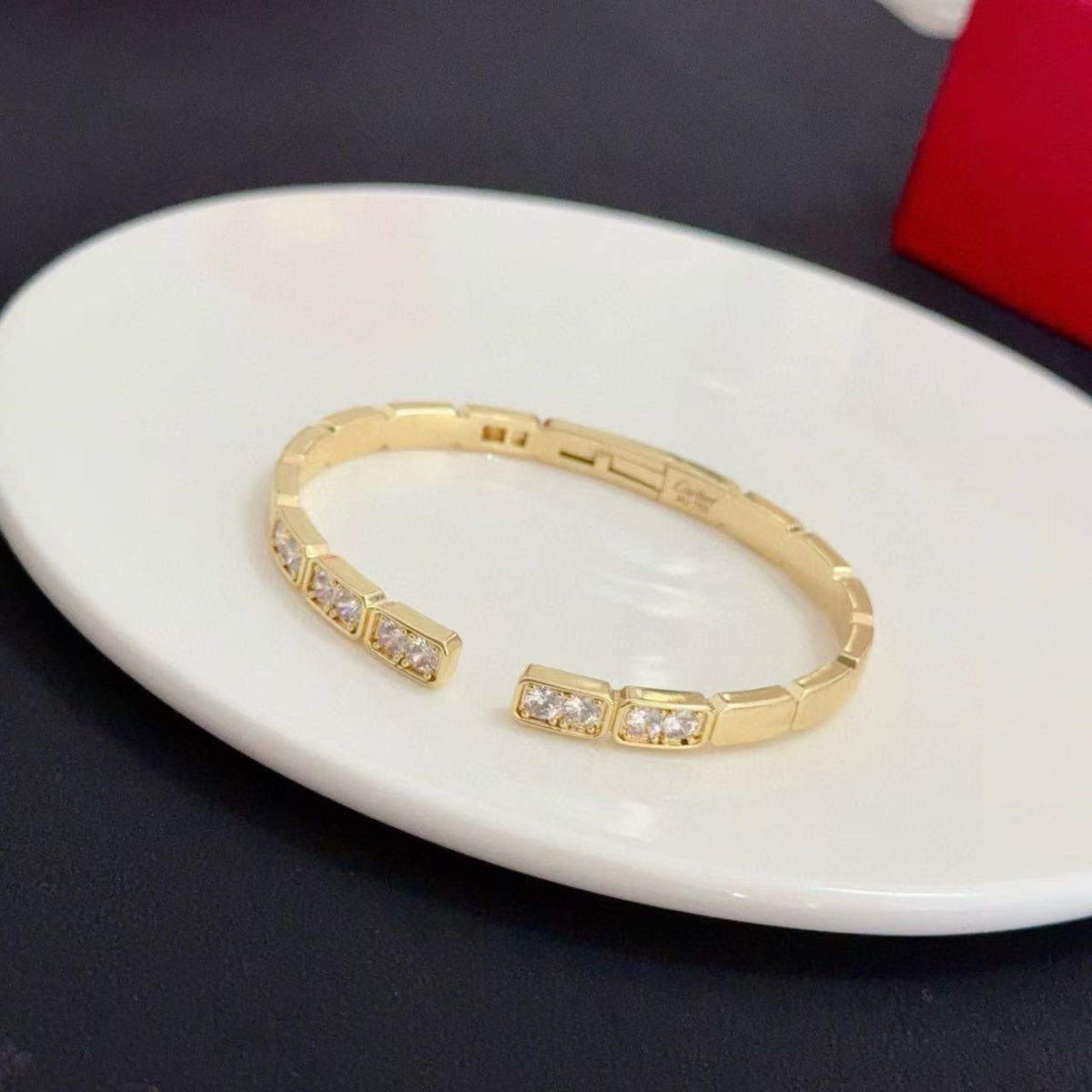 [⭐Seralia jewelrys]LOVE DIAMOND OPEN  BRACELET