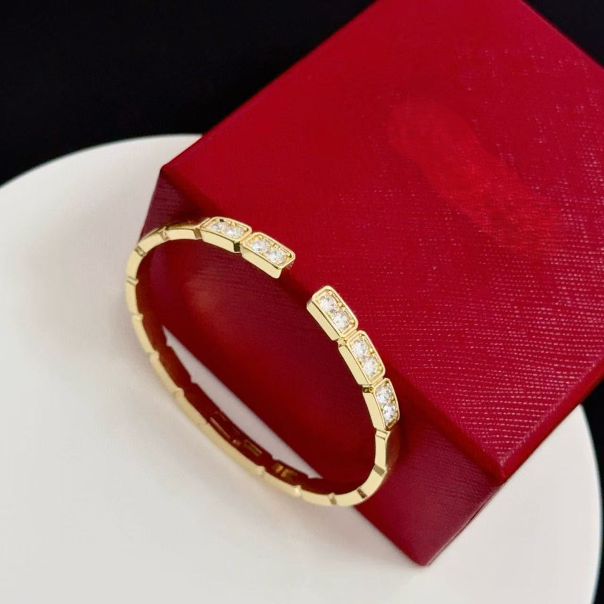 [⭐Seralia jewelrys]LOVE DIAMOND OPEN  BRACELET