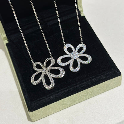 [⭐Seralia]FLOWERLACE NECKLACE FULL DIAMONDS