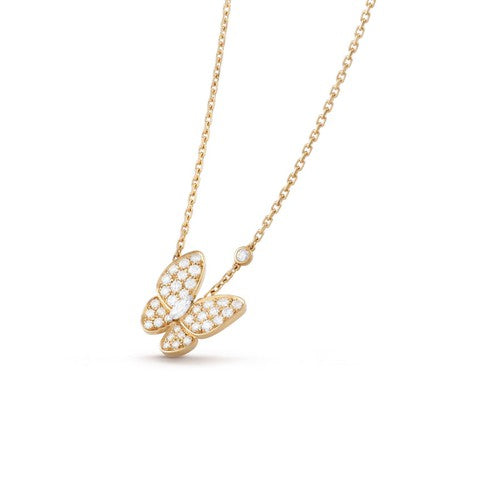[⭐Seralia]BUTTERFLY DIAMOND NECKLACE