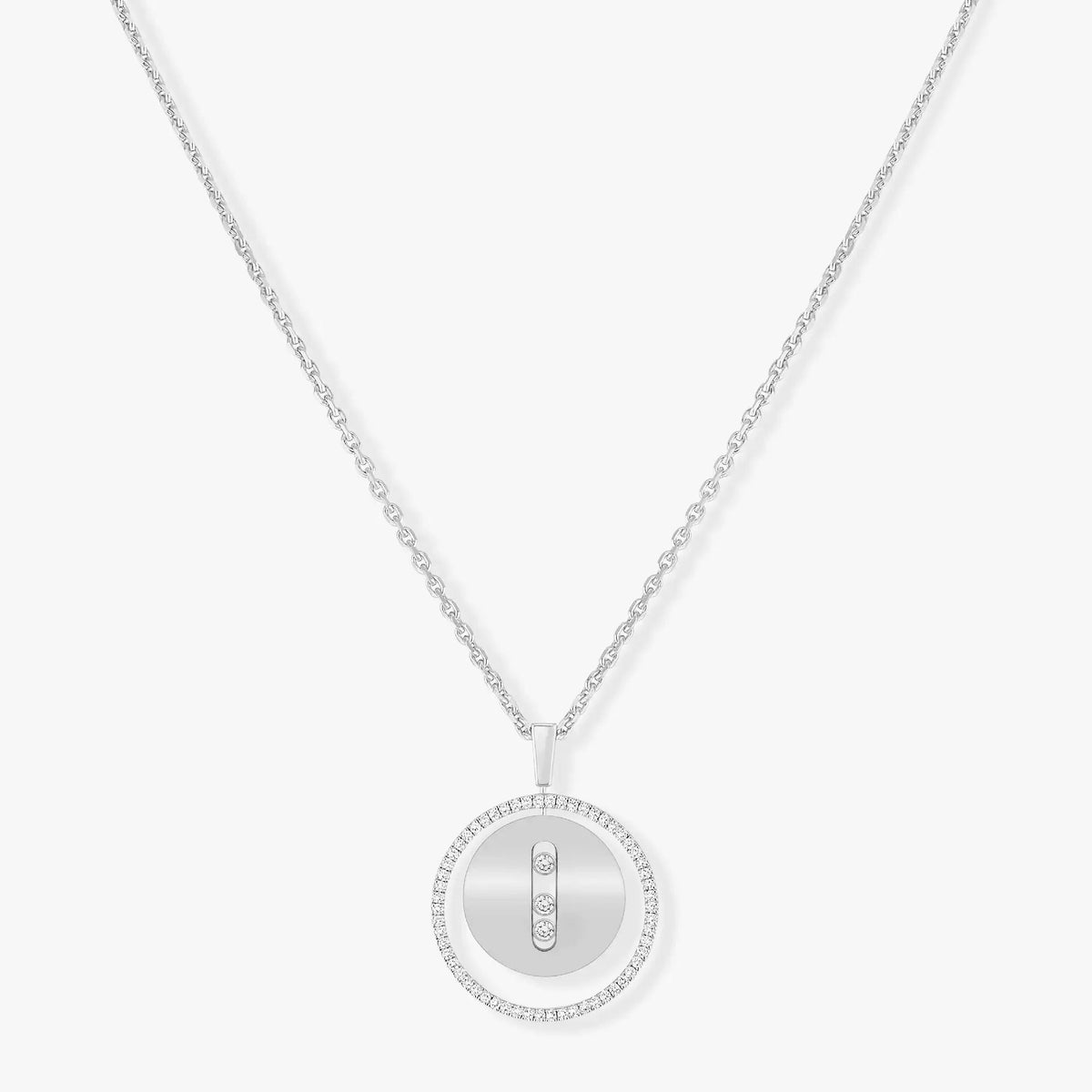 [⭐Seralia]Demo MOVE MM SILVER DIAMOND NECKLACE