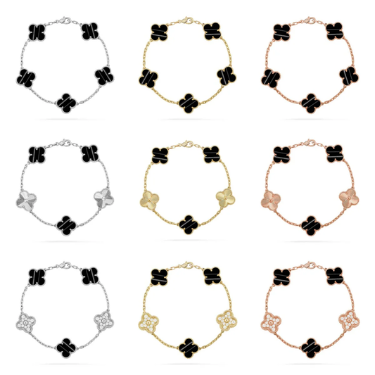 [⭐Seralia] CLOVER 5 MOTIF PULSAR STONE BRACELET COLLECTION