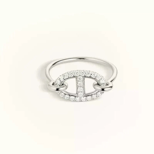 [⭐Seralia]RONDE SMALL SILVER DIAMOND RING