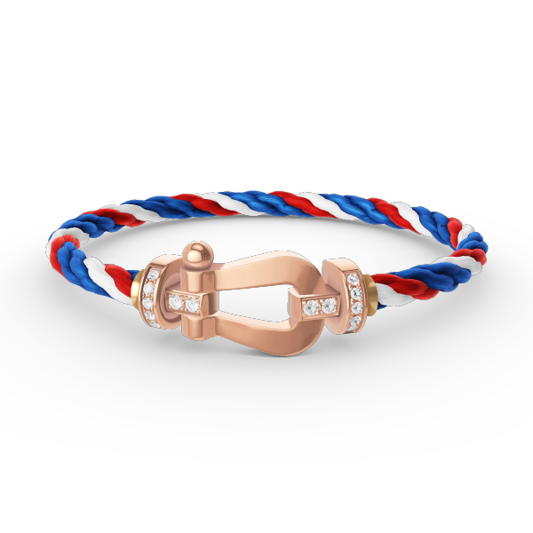 [⭐Seralia]FORCE LARGE HORSESHOE HALF DIAMOND BRACELET ROSE GOLD