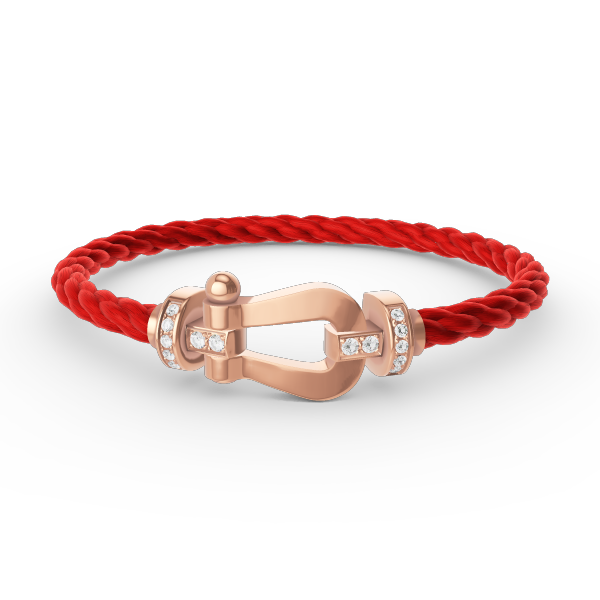 [⭐Seralia]FORCE LARGE HORSESHOE HALF DIAMOND BRACELET ROSE GOLD
