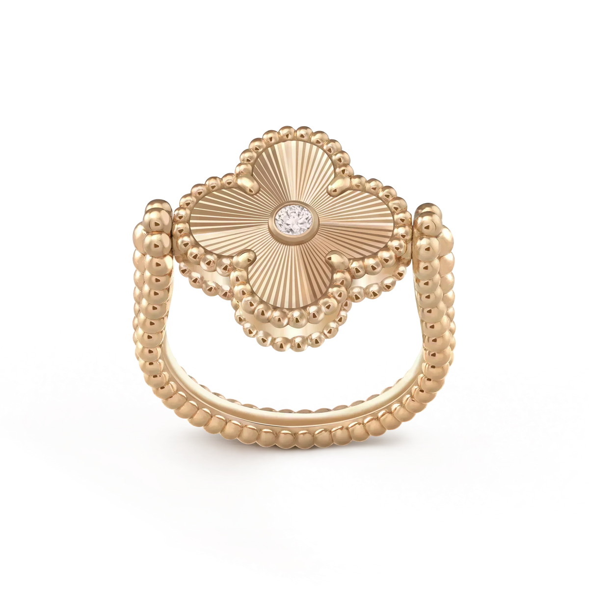[⭐Seralia]CLOVER RIVERSIBLE ROSE GOLD RING