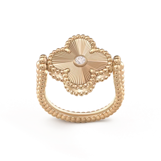 [⭐Seralia]CLOVER RIVERSIBLE ROSE GOLD RING