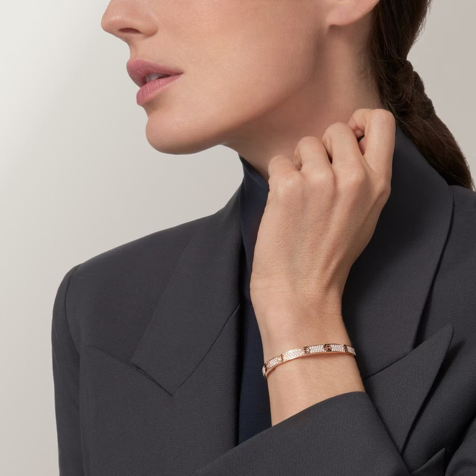 [⭐Seralia]LOVE BRACELET 4.8MM DIAMOND-PAVED