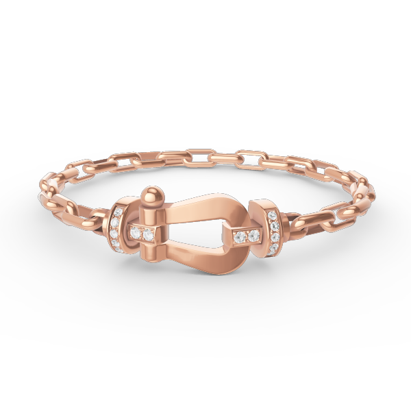 [⭐Seralia]FORCE LARGE HORSESHOE CLASP  METAL BRACELET