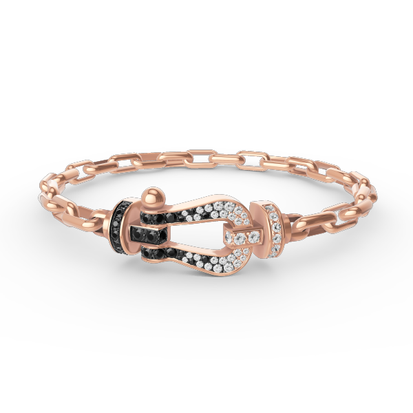 [⭐Seralia]FORCE LARGE HORSESHOE CLASP  METAL BRACELET