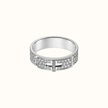 [⭐Seralia]KELLY SILVER DIAMOND RING
