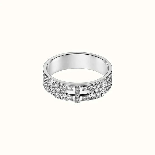[⭐Seralia]KELLY SILVER DIAMOND RING
