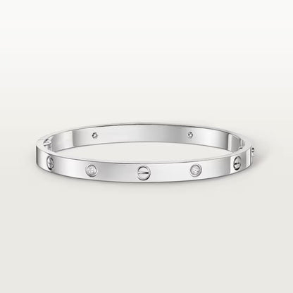 [⭐Seralia]LOVE BRACELET 4.8MM 4 DIAMONDS