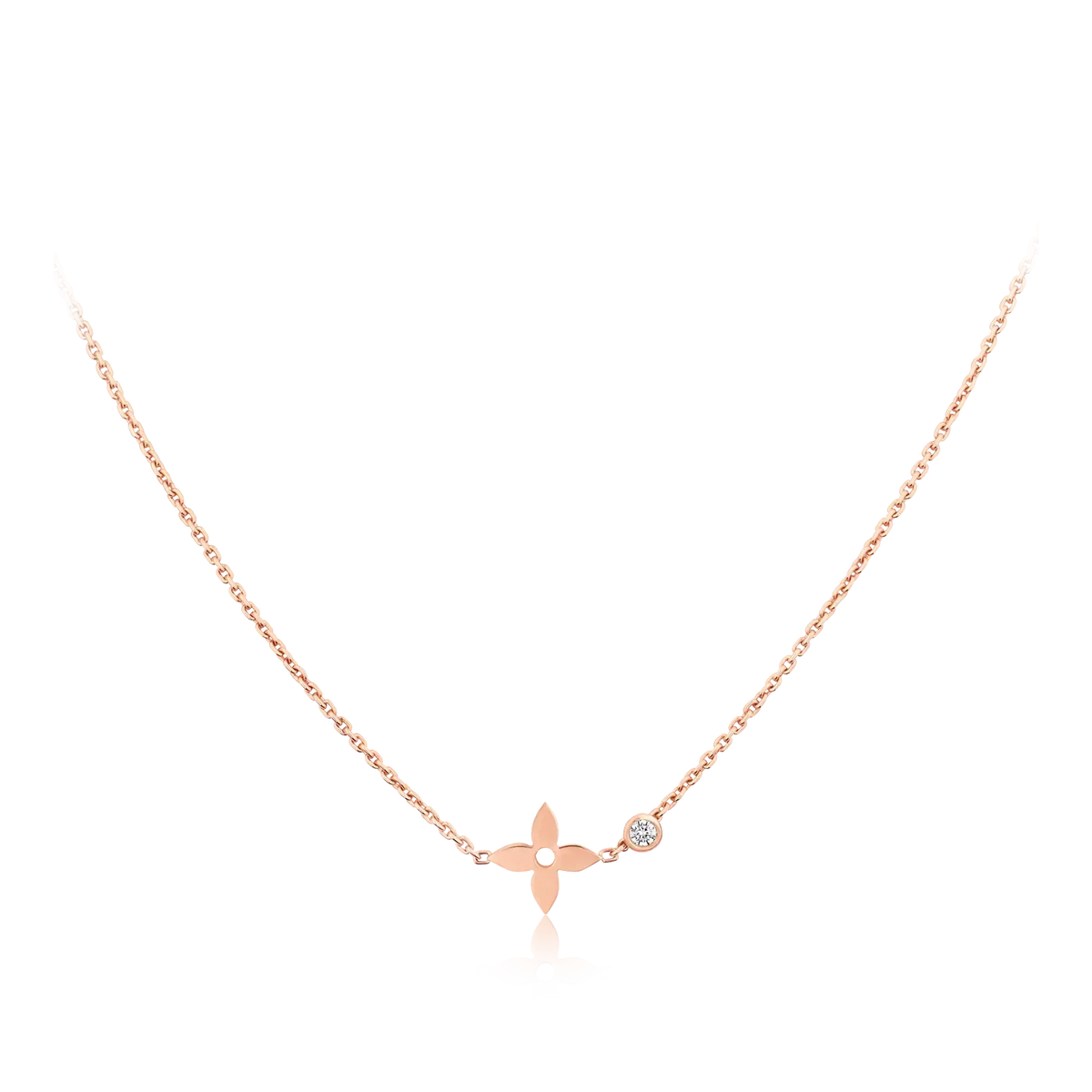 [⭐Seralia]BLOSSOM PENDANT PINK GOLD AND DIAMOND