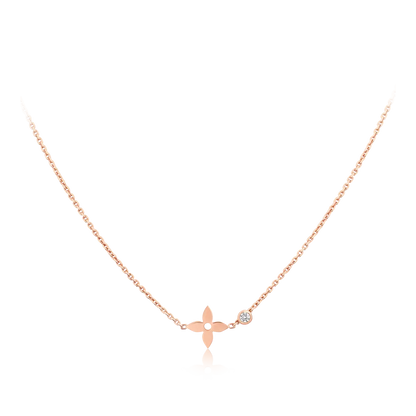 [⭐Seralia]BLOSSOM PENDANT PINK GOLD AND DIAMOND