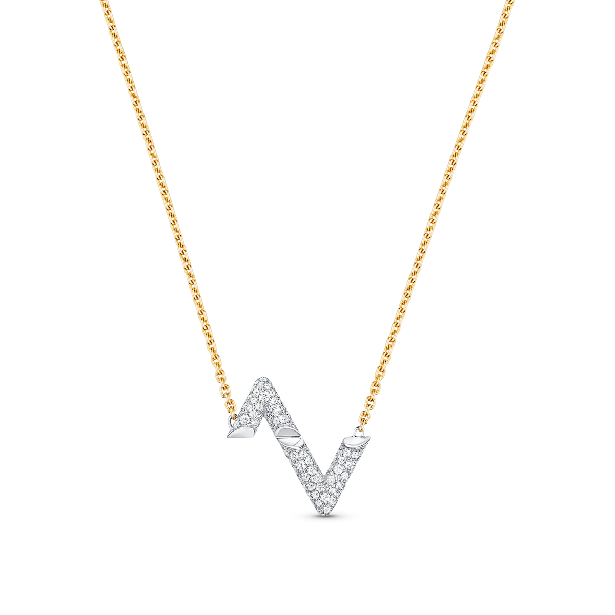 [⭐Seralia]VOLT SILVER DIAMOND PEDANT NECKLACE