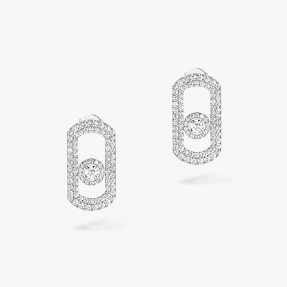 [⭐Seralia]So Move Pave_-Set Diamond Earrings in Silver
