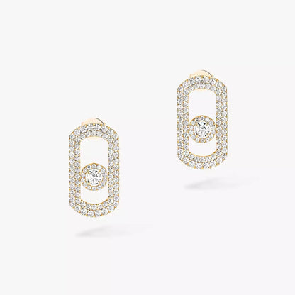 [⭐Seralia]So Move Pave_-Set Diamond Earrings in Silver