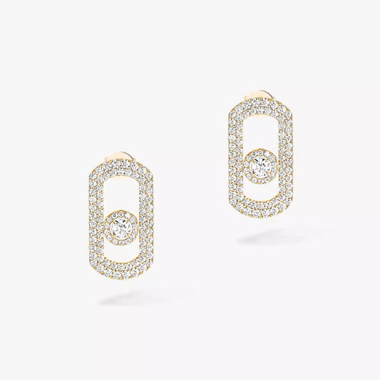 [⭐Seralia]So Move Pave_-Set Diamond Earrings in Silver