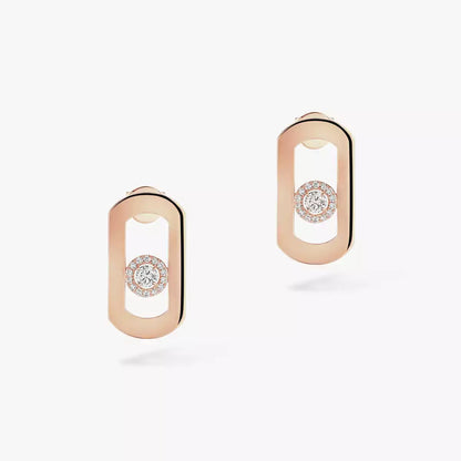 [⭐Seralia]So Move Diamond Earrings in Yellow Gold