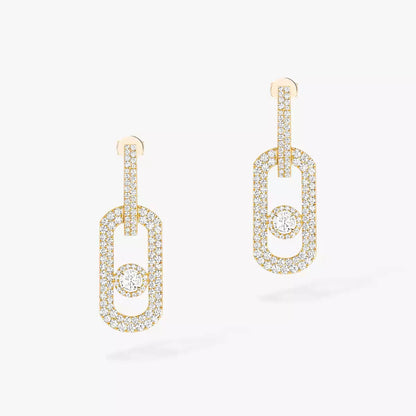 [⭐Seralia]So Move XL Pave_-Set Diamond Pendant Earrings