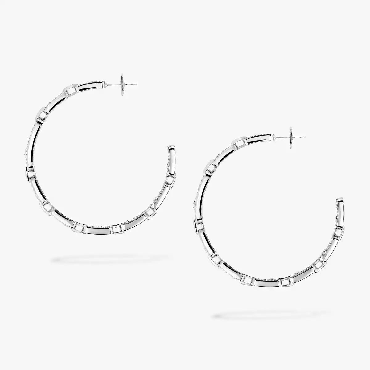 [[⭐Seralia]Move Link Diamond Hoop Earrings