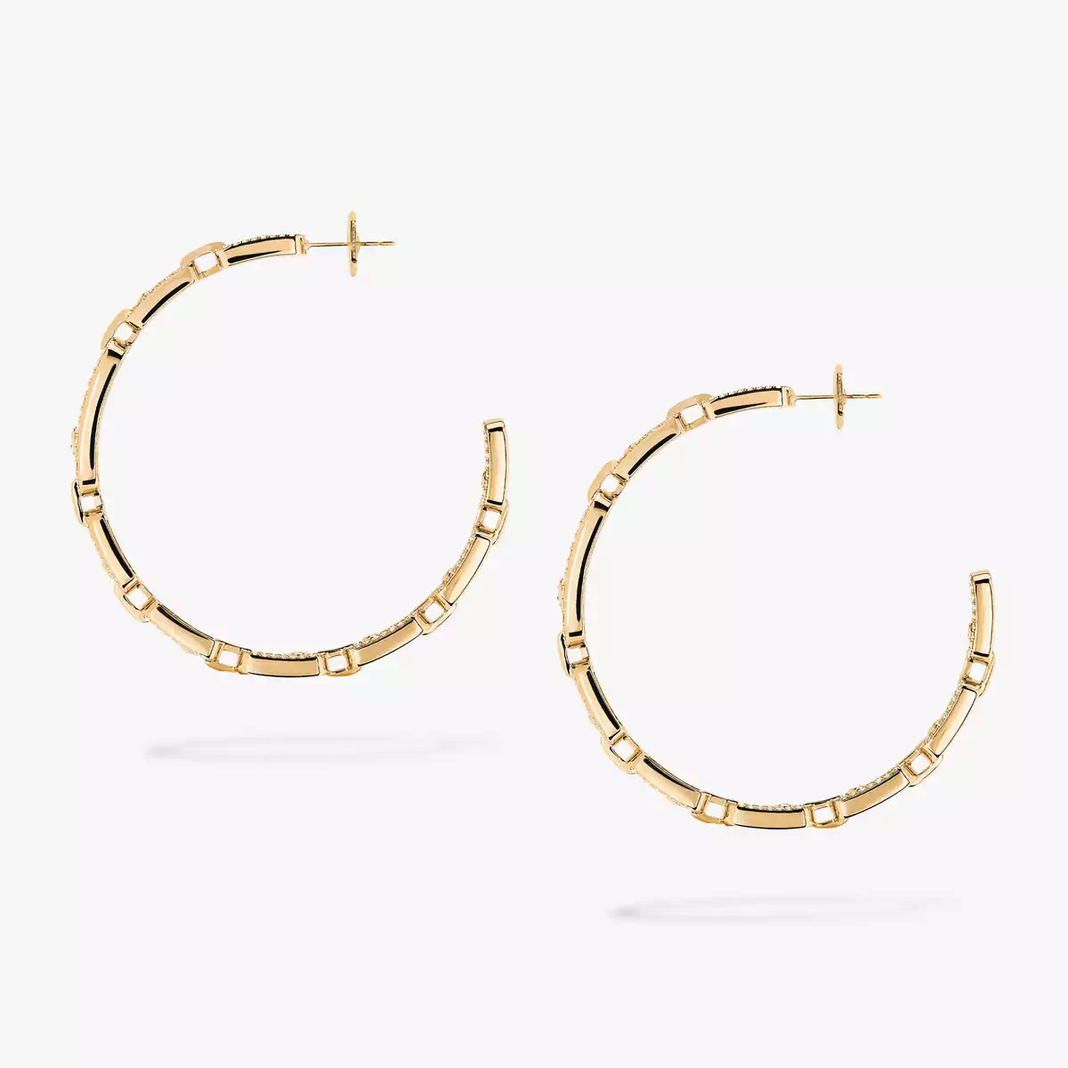[[⭐Seralia]Move Link Diamond Hoop Earrings