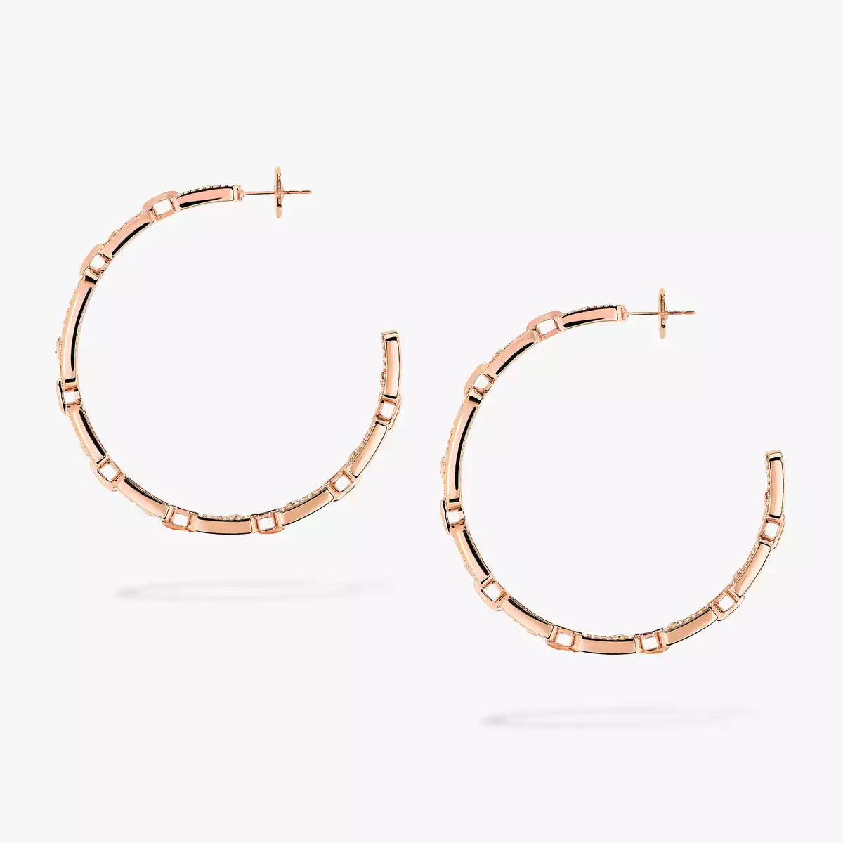 [[⭐Seralia]Move Link Diamond Hoop Earrings