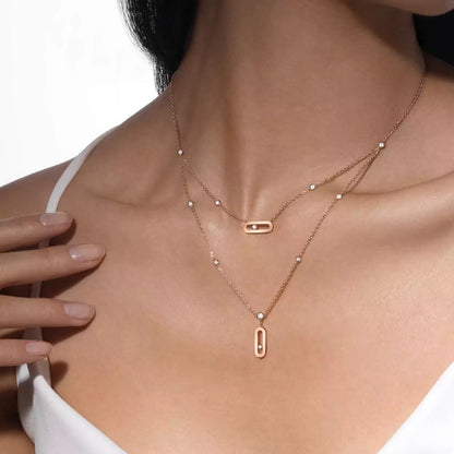 [⭐Seralia] Move Uno Diamond Necklace