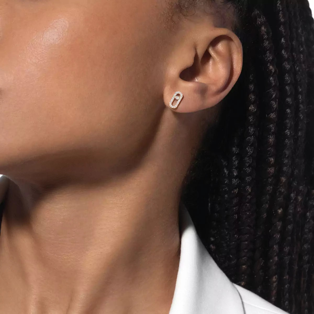 [⭐Seralia]Move Uno Diamond Earrings