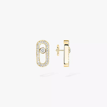 [⭐Seralia]Move Uno Diamond Earrings