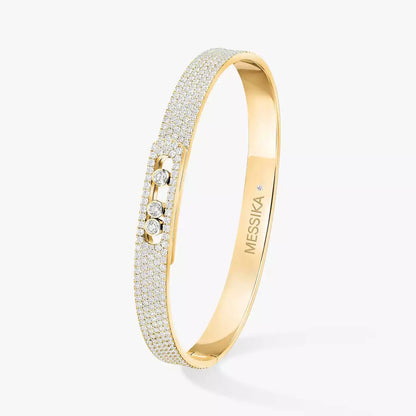[⭐Seralia]Move Noa Full Pavé Diamond Bangle Bracelet