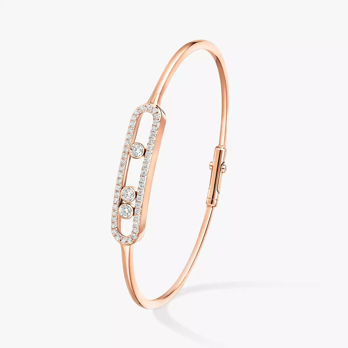 [⭐Seralia]Move Pavé Diamond Bangle Bracelet M
