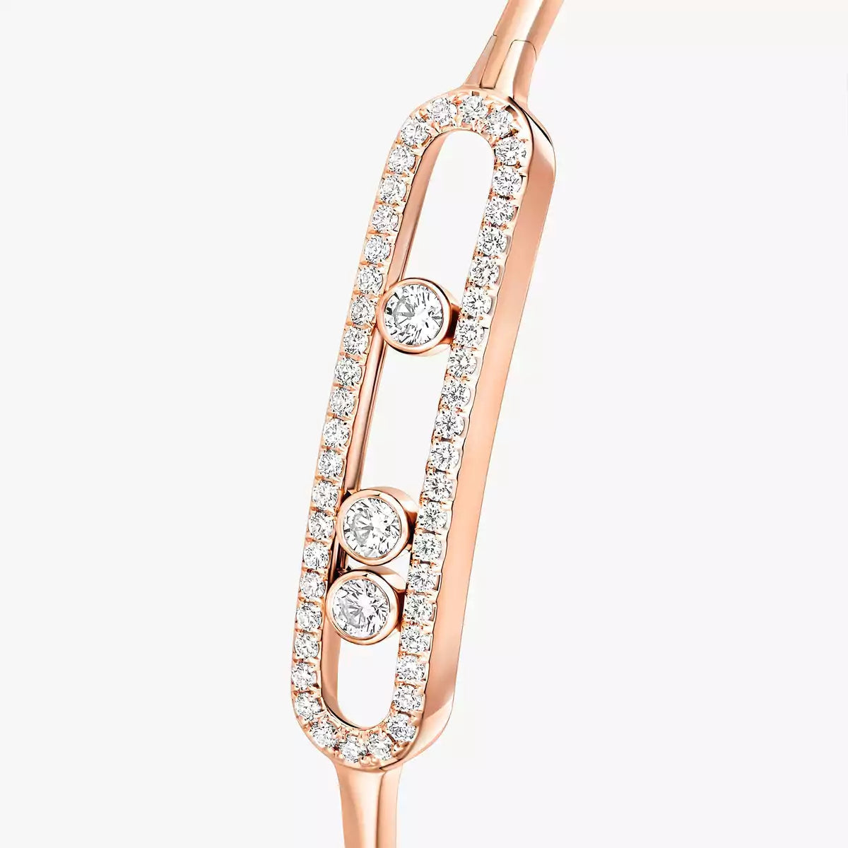 [⭐Seralia]Move Pavé Diamond Bangle Bracelet M