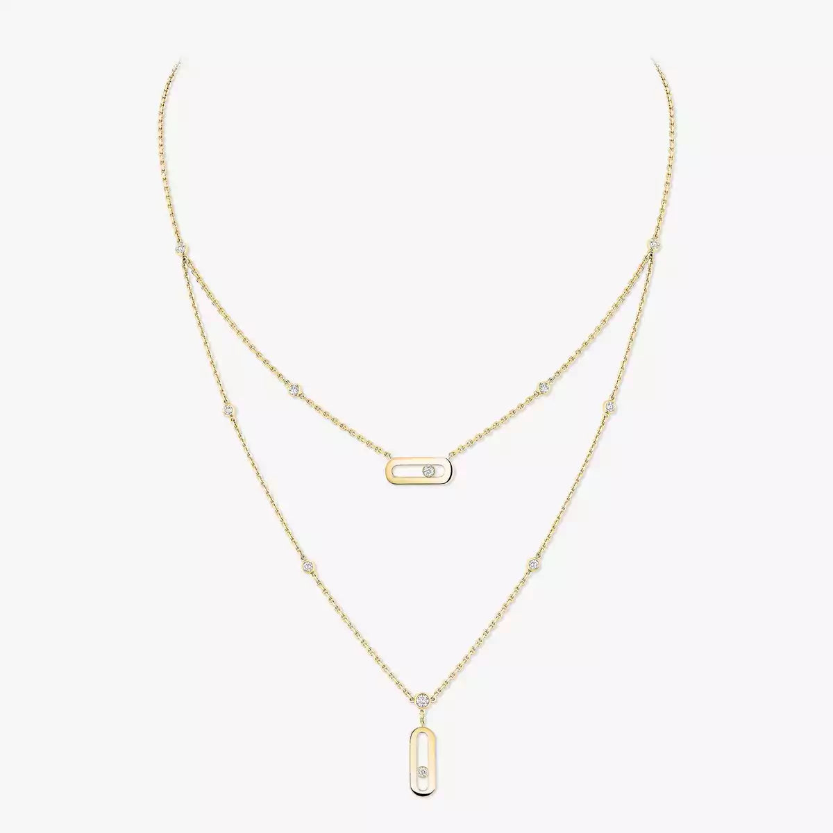 [⭐Seralia] Move Uno Diamond Necklace