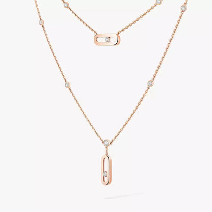 [⭐Seralia] Move Uno Diamond Necklace