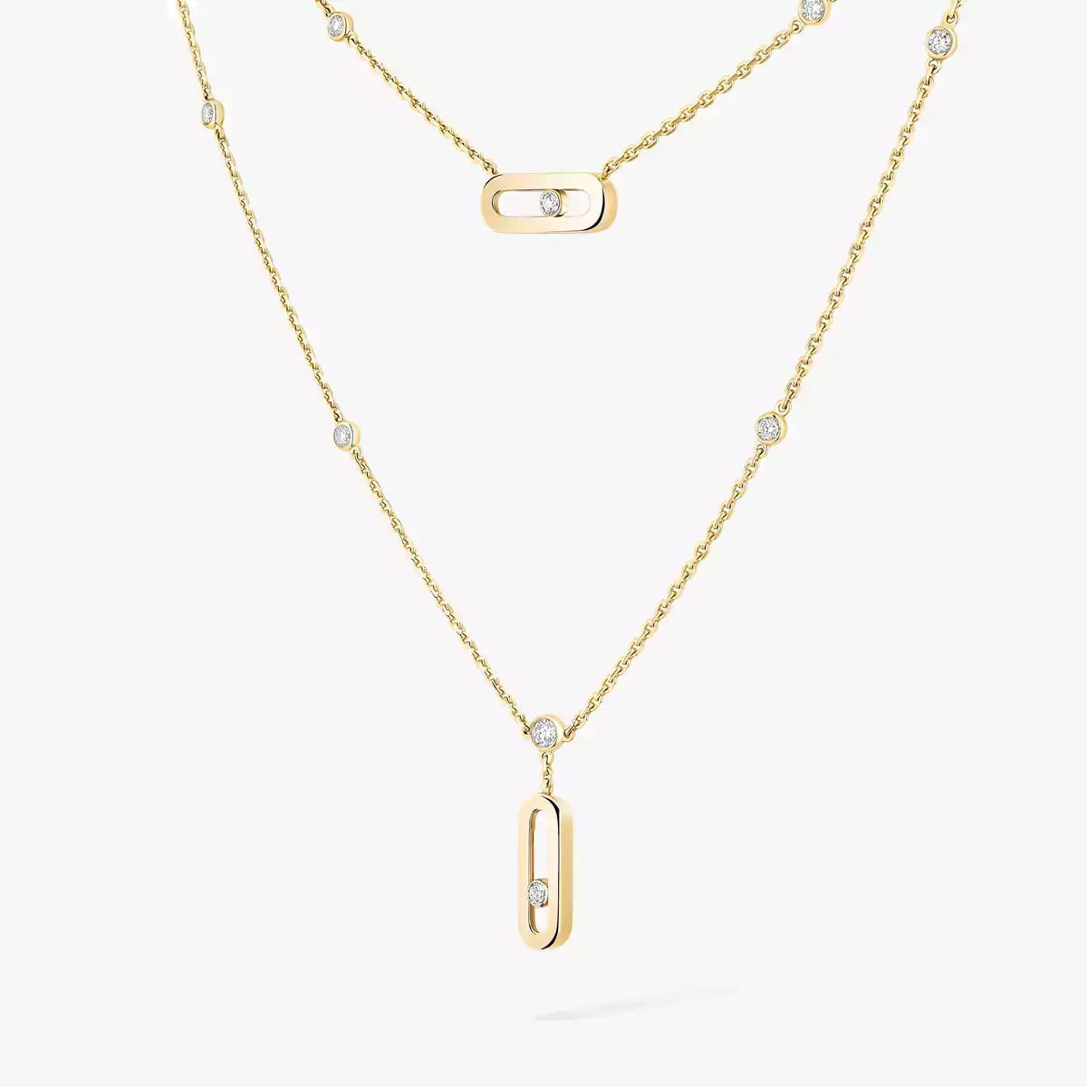 [⭐Seralia] Move Uno Diamond Necklace