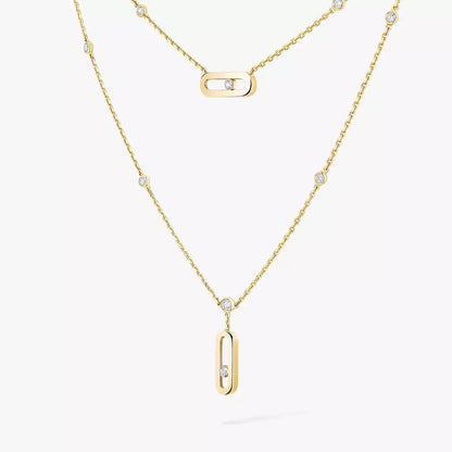 [⭐Seralia] Move Uno Diamond Necklace