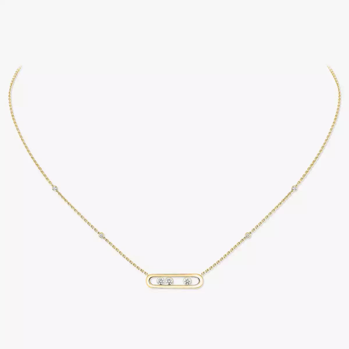 [⭐Seralia] Baby Move Gold Diamond Necklace