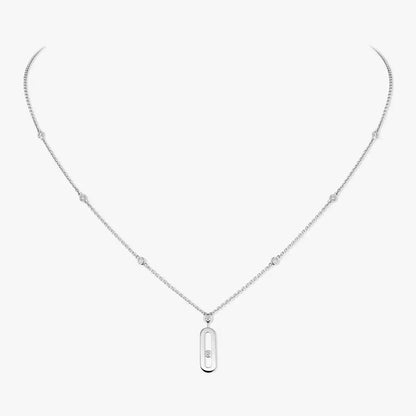 [⭐Seralia] Move Uno Gold Diamond Long Necklace