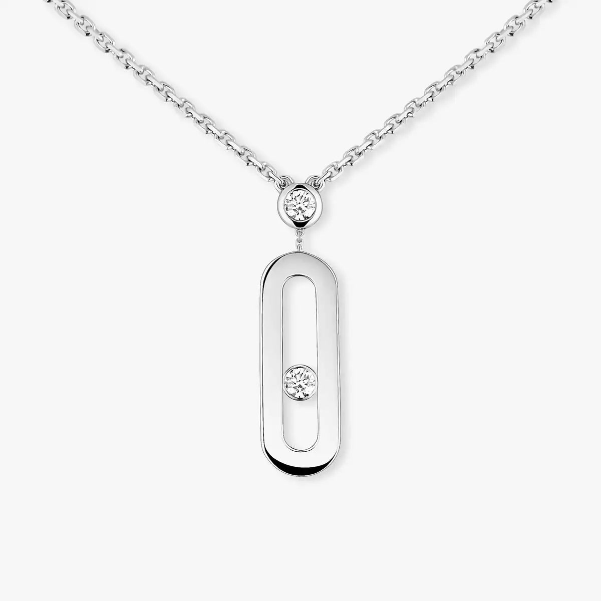 [⭐Seralia] Move Uno Gold Diamond Long Necklace