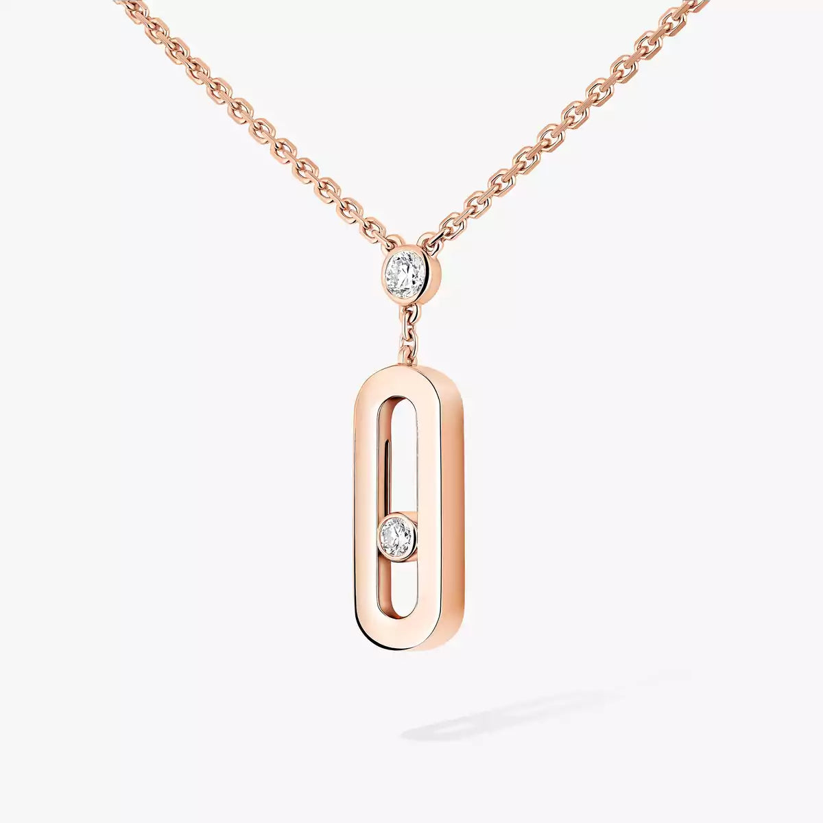 [⭐Seralia] Move Uno Gold Diamond Long Necklace