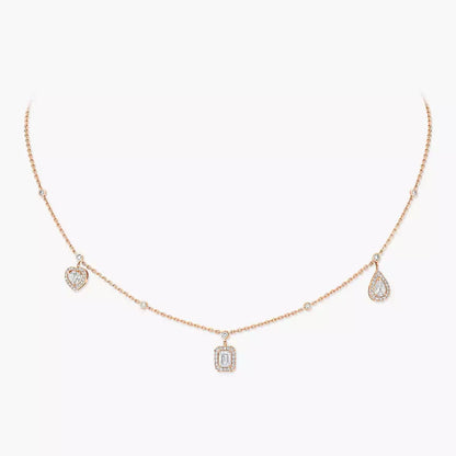 [⭐Seralia]My Twin Diamond Necklace in Silver