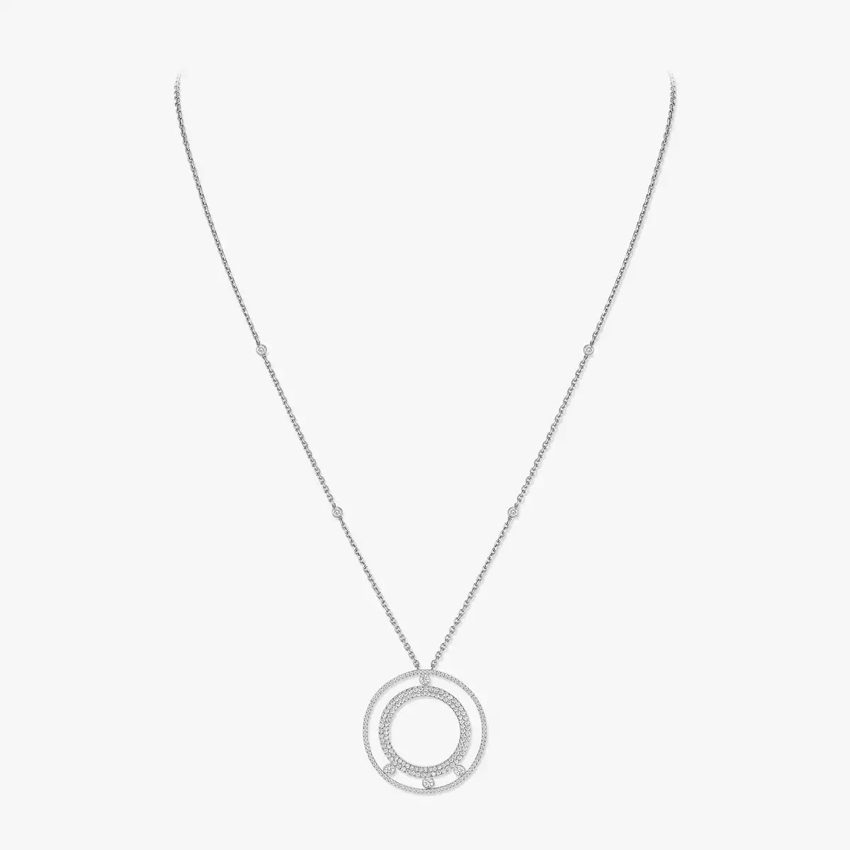 [⭐Seralia]Move Romane Long Pave_-Set Diamond Necklace