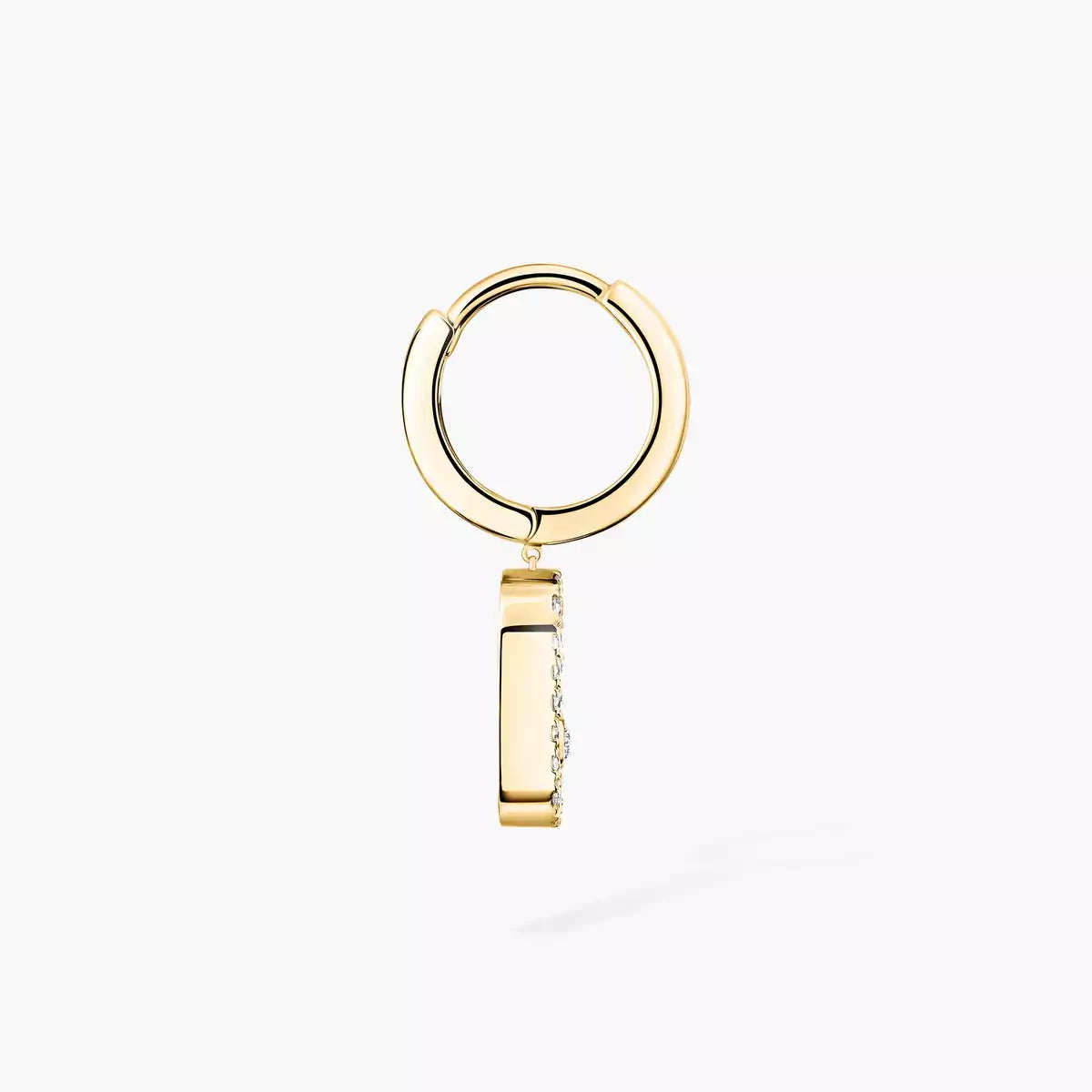 [⭐Seralia]Move Uno Single Diamond Hoop Earring