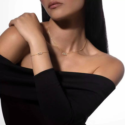 [⭐Seralia]Move Uno Diamond Bracelet