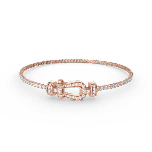 [⭐Seralia]FORCE  HORSESHOE  DIAMOND TENNIS BRACELET