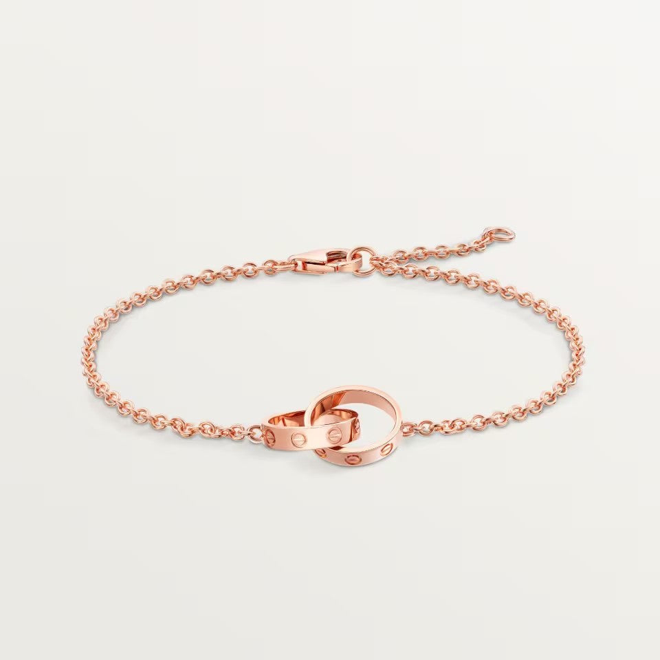 [⭐Seralia]LOVE BRACELET DOUBLE RING