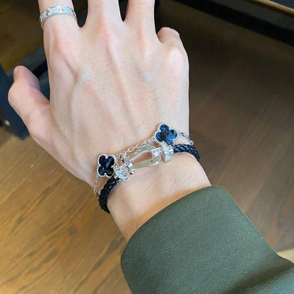 [⭐Seralia]CLOVER 5 MOTIF PIETERSITE BRACELET COLLECTION