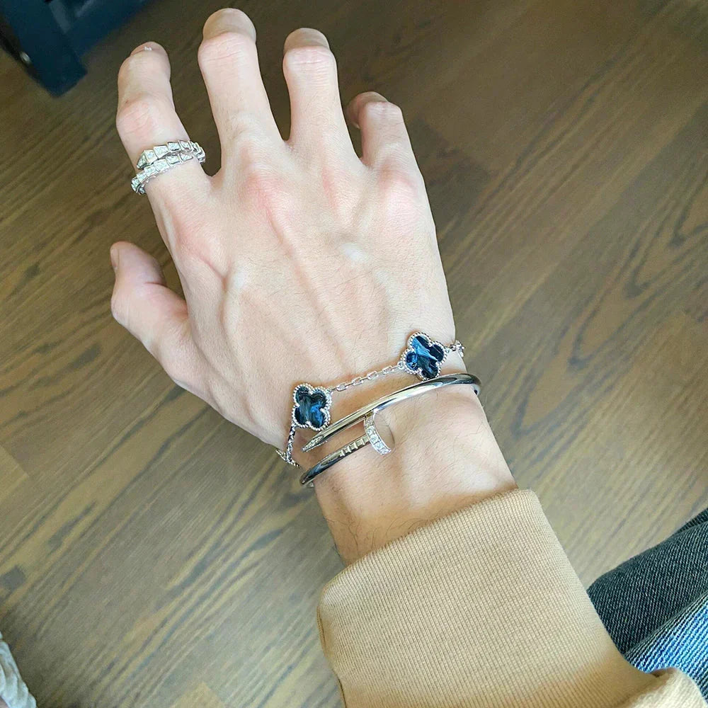 [⭐Seralia]CLOVER 5 MOTIF PIETERSITE BRACELET COLLECTION